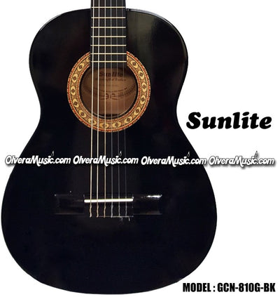 SUNLITE 3/4 Classical Guitar - Black