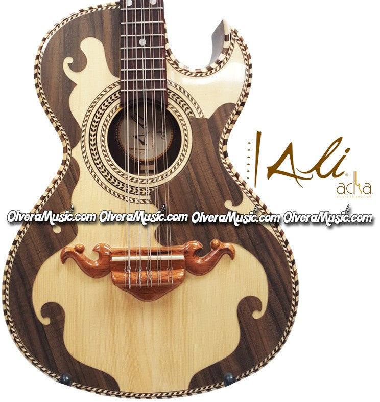 ALI ACHA  Bajo Quinto Tradicional (AABQNTPE) Madera de Nogal - Disponible solo sobre pedido.