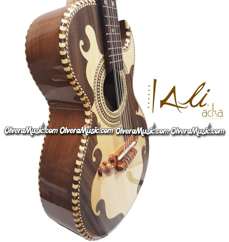 ALI ACHA  Bajo Quinto Tradicional (AABQNTPE) Madera de Nogal - Disponible solo sobre pedido.