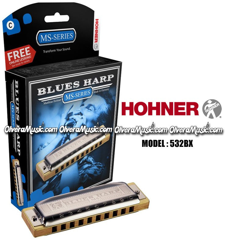 HOHNER MOD. 532 BX Serie Blues Harp MS Armónica