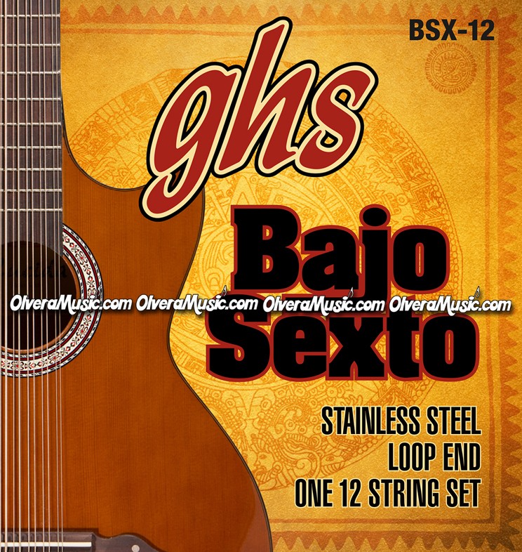 GHS Bajo Sexto Complete String Set