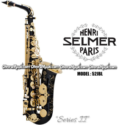 SELMER PARIS "Series II" Jubilee Edition Professional Eb Alto Saxophone - Black Lacquer Finish