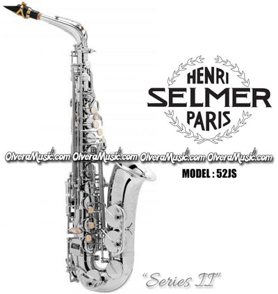 SELMER PARIS "Series II" Jubilee Edition Professional Eb Alto Saxophone - Silver Plate Finish