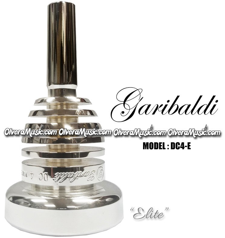 GARIBALDI Elite Double-Cup Trombone Mouthpiece - Silver Plate Finish