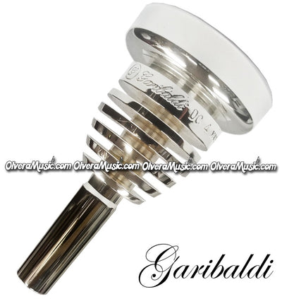 GARIBALDI Elite Double-Cup Trombone Mouthpiece - Silver Plate Finish