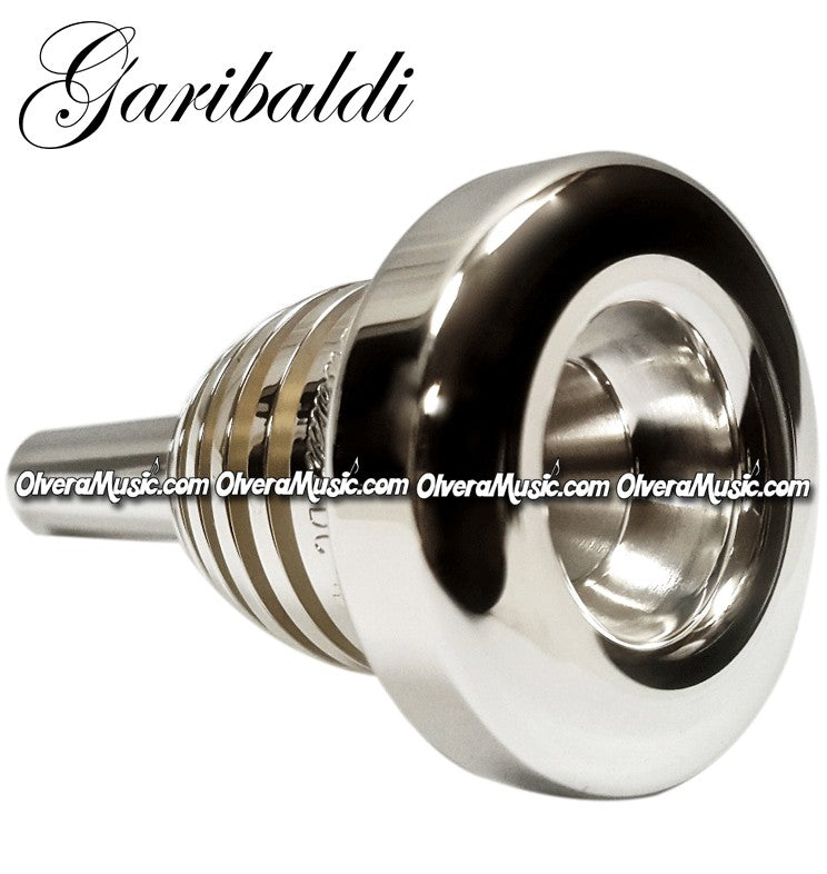 GARIBALDI Elite Double-Cup Trombone Mouthpiece - Silver Plate Finish