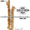 SELMER PARIS "Series II" Jubilee Edition Professional Baritone & Bass Saxophone - Lacquer