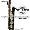 SELMER PARIS "Series II" Jubilee Edition Professional Baritone Saxophone - Black Lacquer