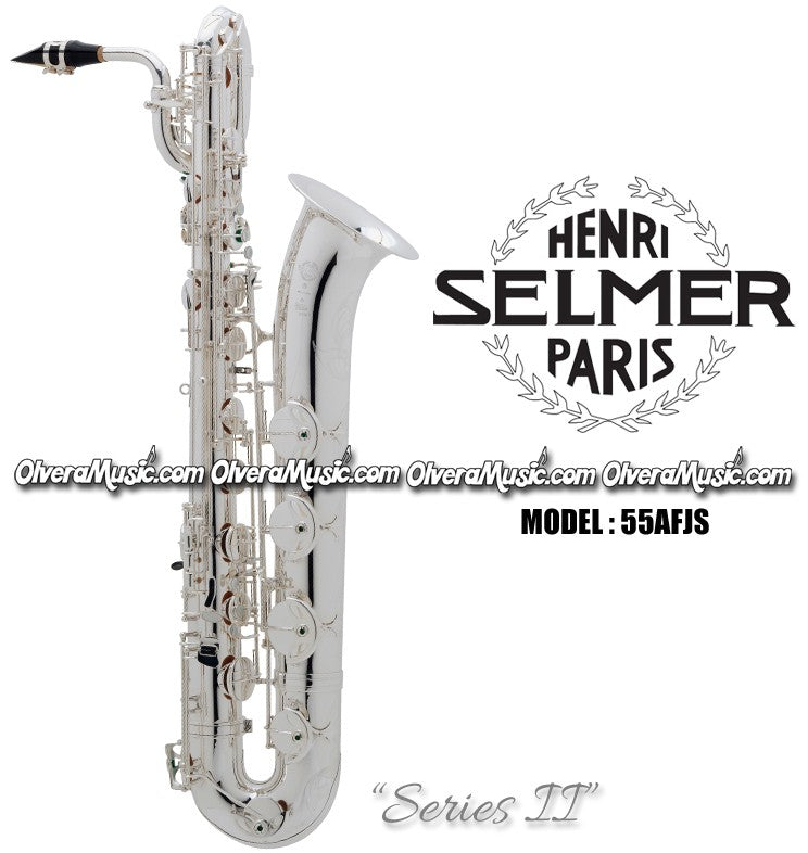 SELMER PARIS "Series II" Jubilee Edition Professional Eb Baritone Saxophone - Silver Plated