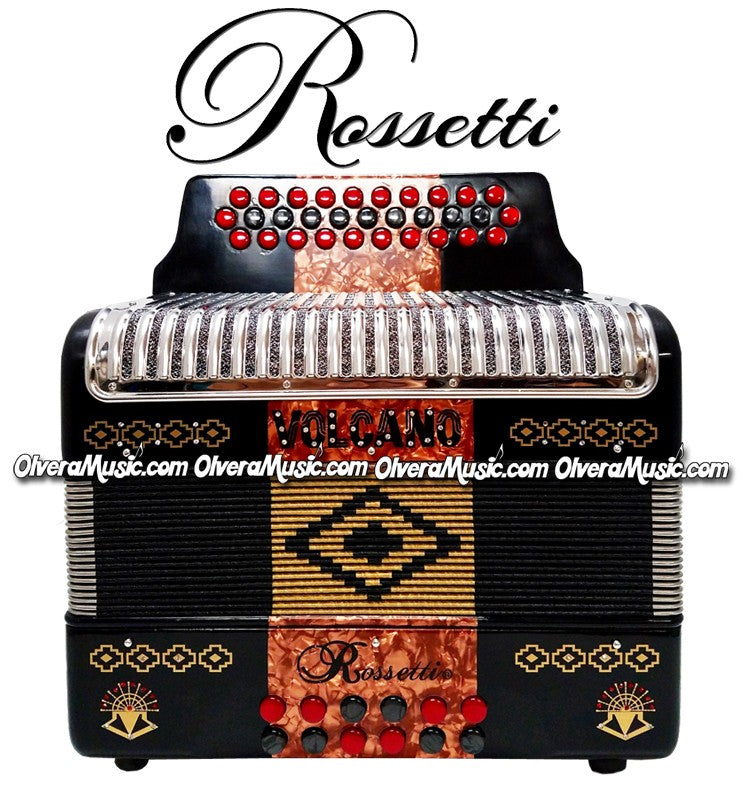 ROSSETTI Volcano Button Accordion - New Design