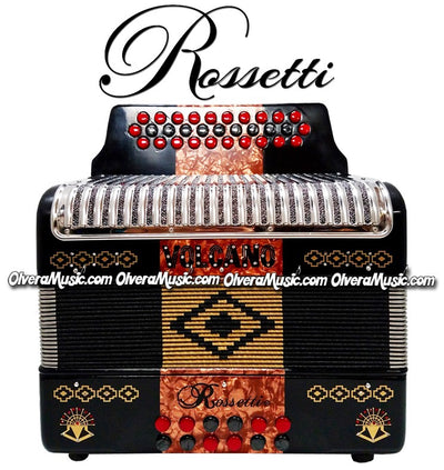 ROSSETTI Volcano Button Accordion - New Design