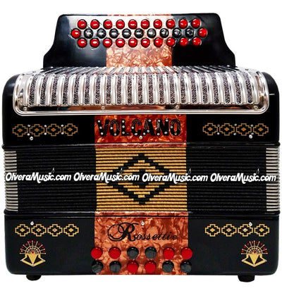 ROSSETTI Volcano Button Accordion - New Design