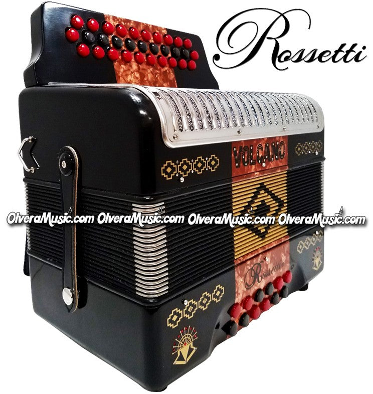 ROSSETTI Volcano Button Accordion - New Design