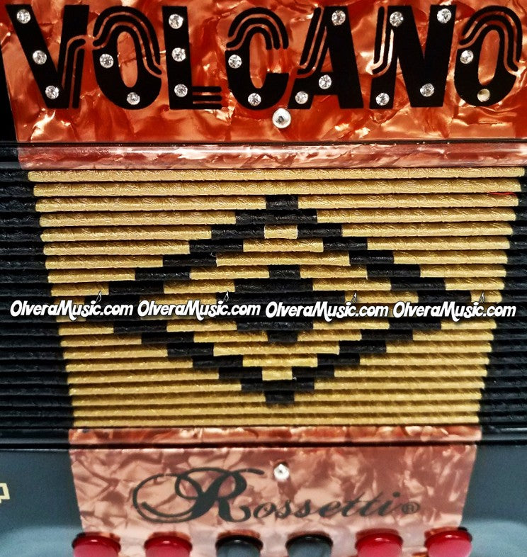 ROSSETTI Volcano Button Accordion - New Design