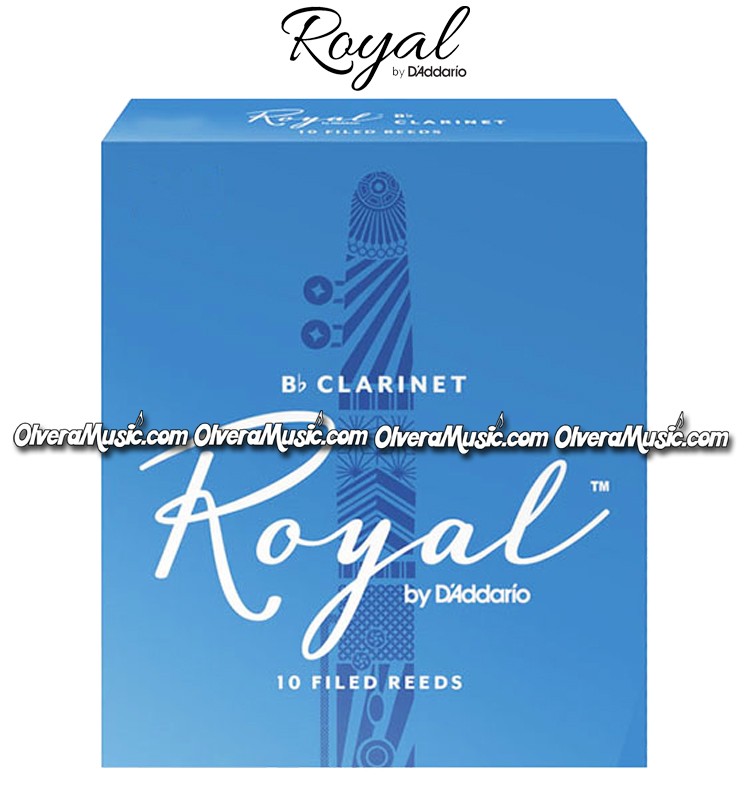 RICO ROYAL Bb Clarinet Reeds - Box of 10