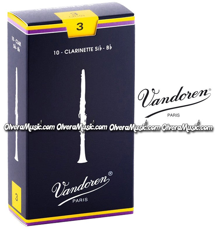 VANDOREN Traditional Bb Clarinet Reeds - Box of 10