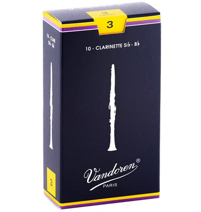 VANDOREN Traditional Bb Clarinet Reeds - Box of 10