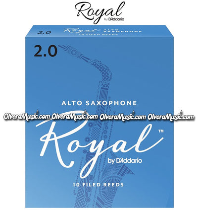 RICO ROYAL Alto Saxophone Reeds - Box of 10