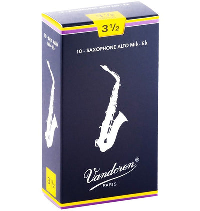 VANDOREN Traditional Alto Saxophone Reeds - Box of 10