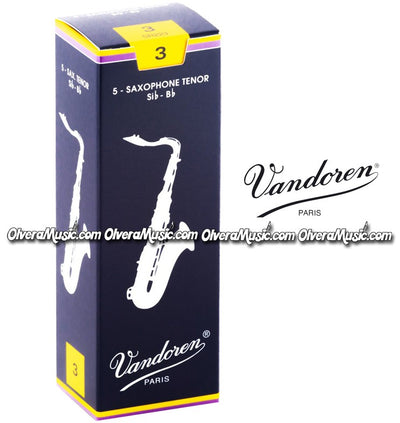 VANDOREN Traditional Tenor Saxophone Reeds - Box of 5