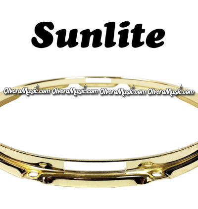 SUNLITE 14" Brass Plated Bottom Snare Hoop - 12 Lug