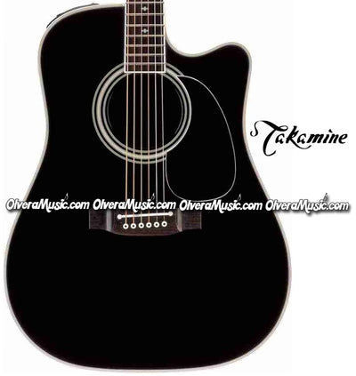 TAKAMINE Legacy Series Acoustic/Electric 6-String Guitar - Gloss Black