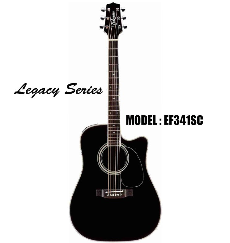 TAKAMINE Legacy Series Acoustic/Electric 6-String Guitar - Gloss Black