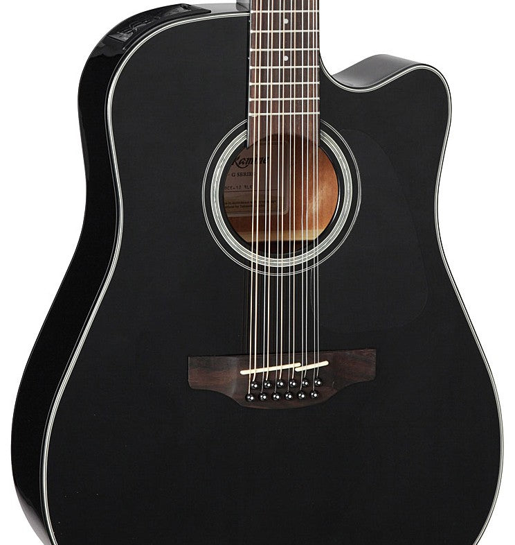 TAKAMINE G30 Series Acoustic/Electric 12-String Guitar - Black