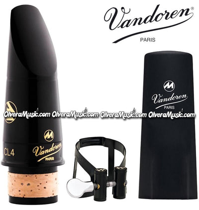 VANDOREN Masters CL4 Clarinet Mouthpiece Ligature & Cap - Masters CL4 M/O - Black