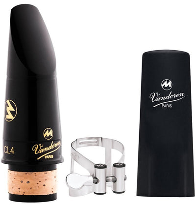 VANDOREN Masters CL4 Clarinet Mouthpiece Ligature & Cap - Masters CL4 M/O - Black