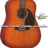 OSCAR SCHMIDT by Washburn Dreadnought Acoustic Guitar - Flame Yellow Sunburst