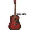 OSCAR SCHMIDT by Washburn Dreadnought Acoustic Guitar - Flame Black Cherry