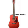 OSCAR SCHMIDT by Washburn Dreadnought Acoustic-Electric Guitar - Trans Red