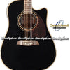 OSCAR SCHMIDT by Washburn Dreadnought Acoustic-Electric Guitar - Black