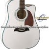 OSCAR SCHMIDT by Washburn Dreadnought Acoustic-Electric Guitar - White