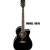 OSCAR SCHMIDT by Washburn Acoustic/Electric 3/4 Guitar - Black