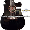 OSCAR SCHMIDT by Washburn Dreadnought A/E 12-String Cutaway Guitar - Black