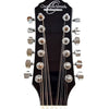 OSCAR SCHMIDT by Washburn Dreadnought A/E 12-String Cutaway Guitar - Black