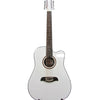 OSCAR SCHMIDT by Washburn Dreadnought A/E 12-String Cutaway Guitar - White