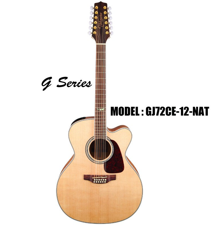 TAKAMINE 70 Series Acoustic/Electric 12-String Jumbo Guitar - Gloss Natural