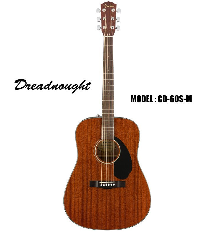 FENDER Dreadnought Acoustic Guitar - Mahogany