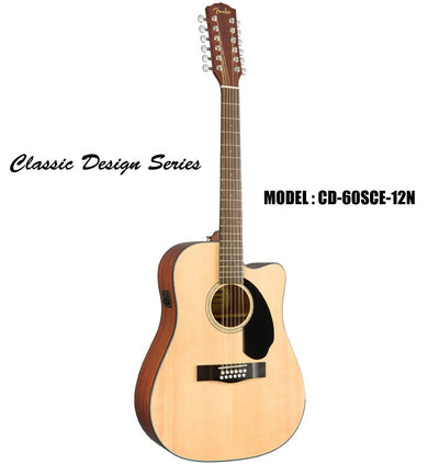 FENDER 12-String A/E Guitar - Natural