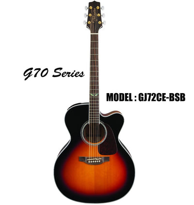 TAKAMINE G70 Series Acoustic/Electric Jumbo 6-String Guitar - Sunburst