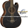 OSCAR SCHMIDT by Washburn Traditional Bajo Quinto - Quilt Trans Black