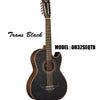 OSCAR SCHMIDT by Washburn Traditional Bajo Quinto - Quilt Trans Black