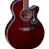 TAKAMINE NEX-Body Acoustic/Electric 6-String Guitar - Wine Red