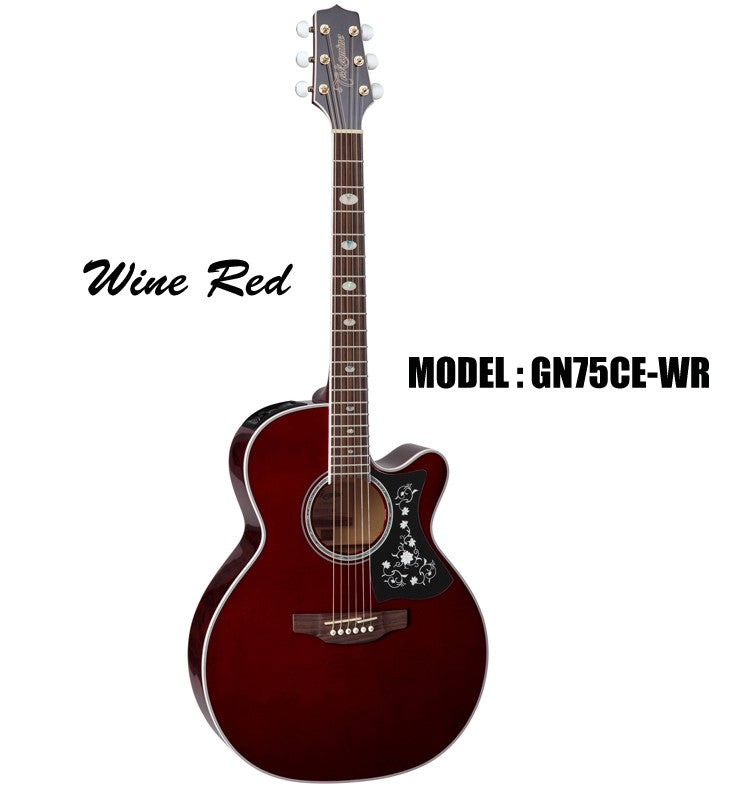 TAKAMINE NEX-Body Acoustic/Electric 6-String Guitar - Wine Red