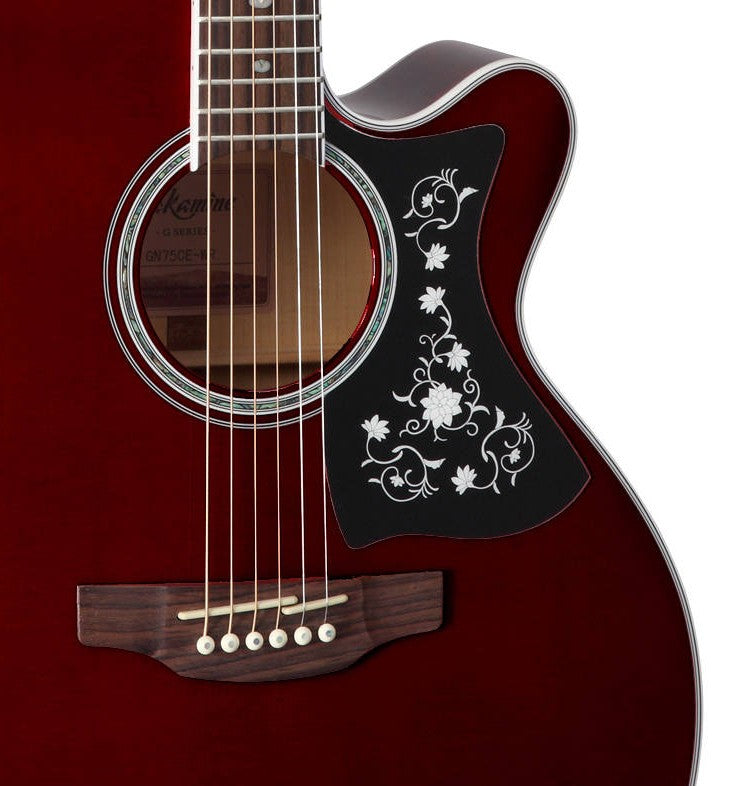 TAKAMINE NEX-Body Acoustic/Electric 6-String Guitar - Wine Red