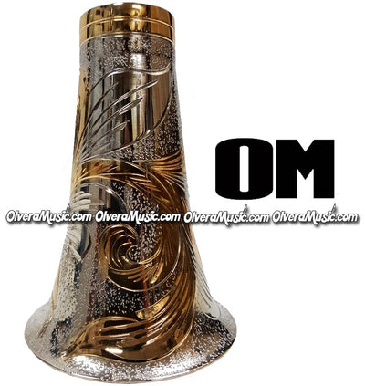 OM Aluminum Clarinet Bell w/Engraving - Combined 2-Tone