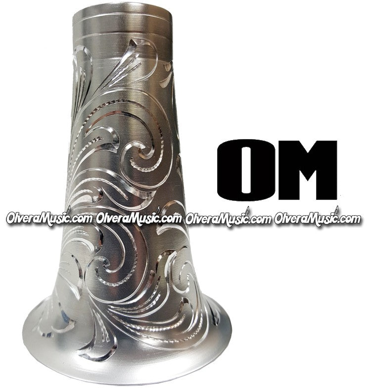 OM Clarinet Aluminum Bell Engraved - Chrome Finish